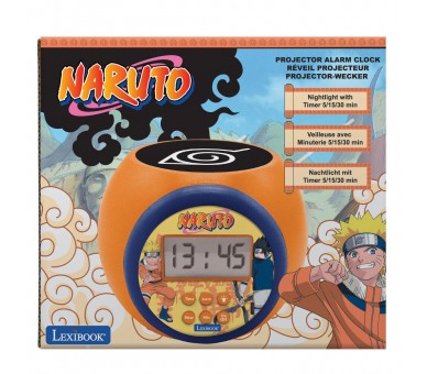 Reloj Despertador Proyector Naruto