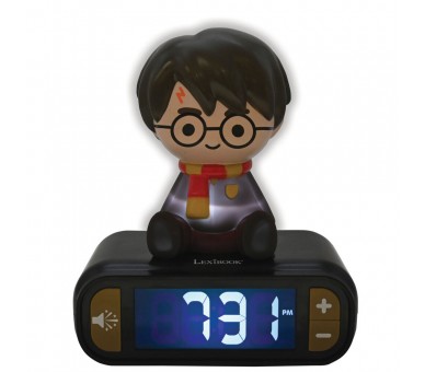 Reloj Despertador Luz Nocturna 3D Harry Potter