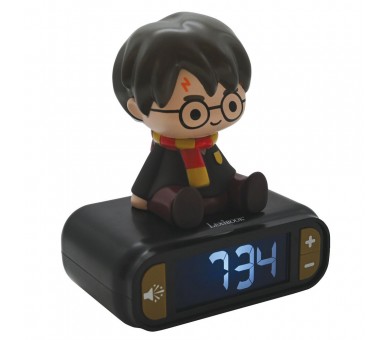 Reloj Despertador Luz Nocturna 3D Harry Potter
