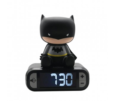 Reloj Despertador Luz Nocturna 3D Batman DC Comics