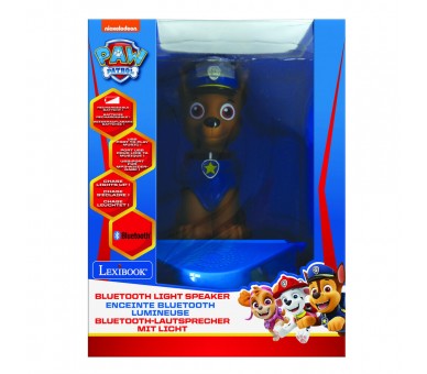 Altavoz Bluetooth Figura Luminosa Chase Patrulla Canina Paw Patrol
