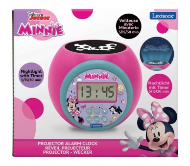 Reloj Despertador Proyector Minnie Disney