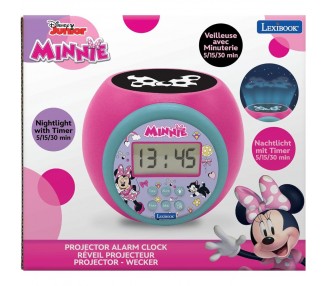 Reloj Despertador Proyector Minnie Disney