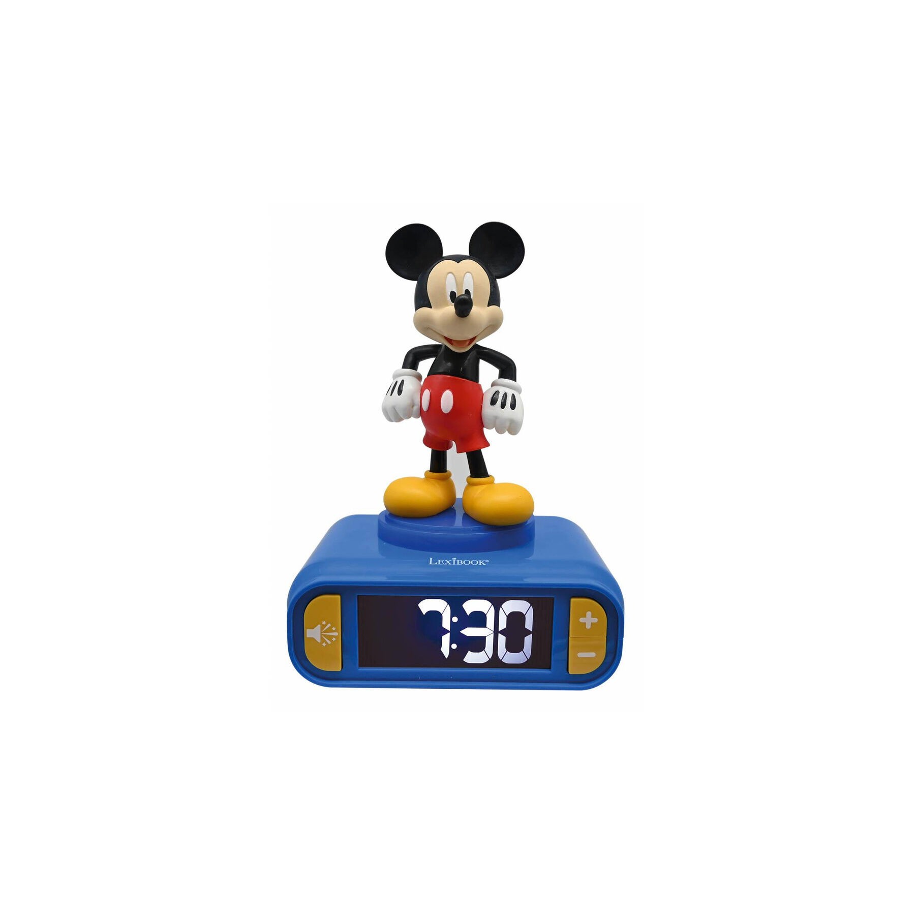 Reloj Despertador Luz Nocturna 3D Mickey Disney