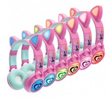 Auriculares inalambricos con luz Barbie