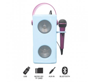 Altavoz Bluetooth Luminoso + Microfono Frozen Disney