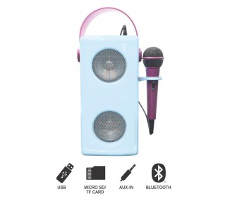 Altavoz Bluetooth Luminoso + Microfono Frozen Disney