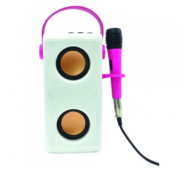 Altavoz Bluetooth Luminoso + Microfono Barbie