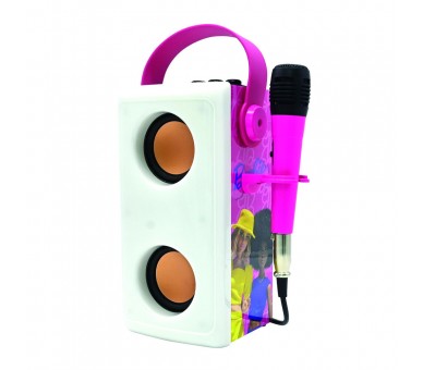 Altavoz Bluetooth Luminoso + Microfono Barbie