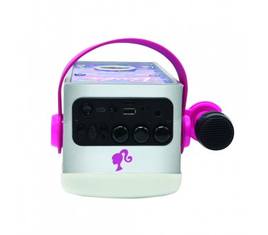 Altavoz Bluetooth Luminoso + Microfono Barbie