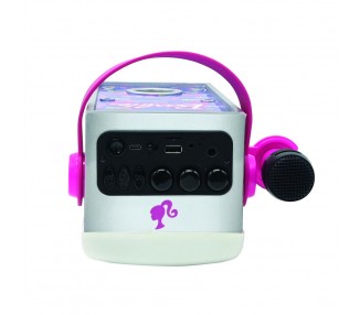 Altavoz Bluetooth Luminoso + Microfono Barbie