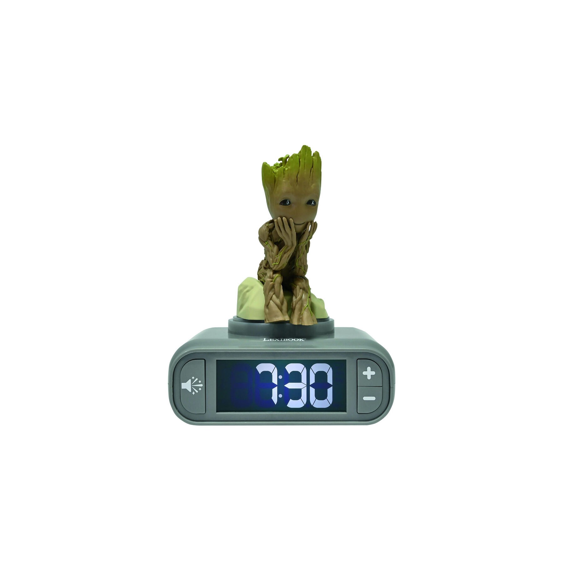 Reloj Despertador Luz Nocturna 3D Groot Guardianes de la Galaxia Marvel