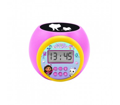 Reloj Despertador Proyector La Casa de Muñecas de Gabby