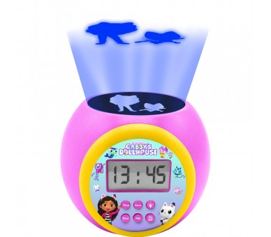 Reloj Despertador Proyector La Casa de Muñecas de Gabby