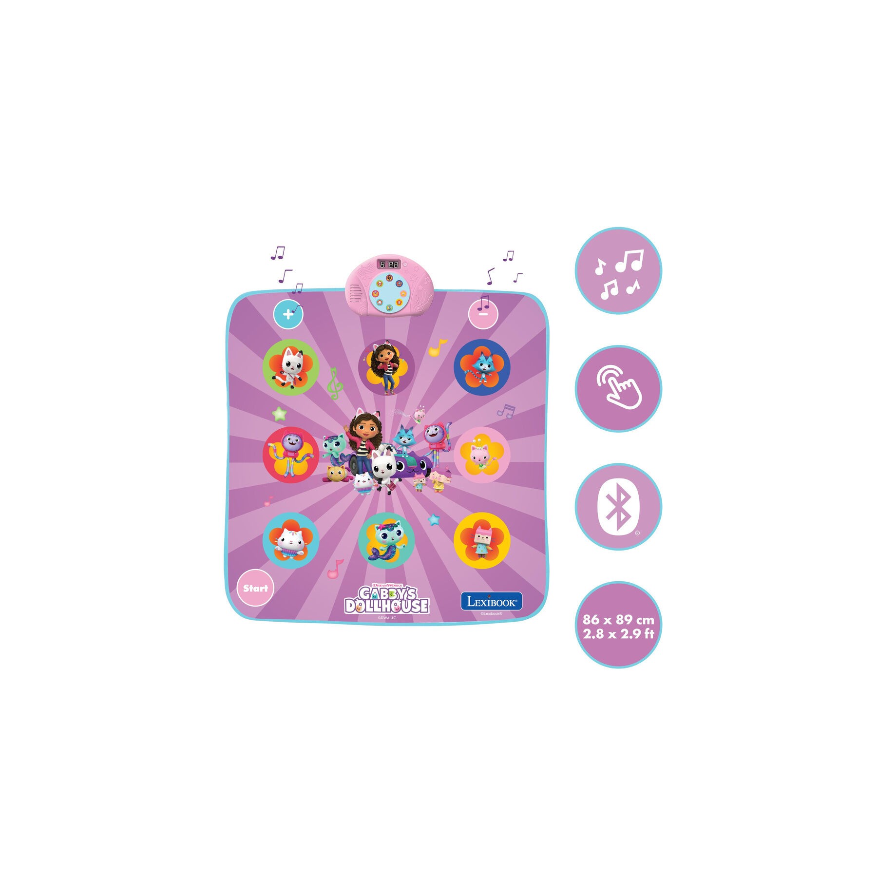 Alfombra Baile electronica luminosa La Casa de Muñecas de Gabby