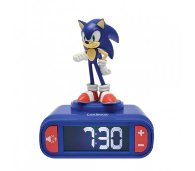 Reloj Despertador Luz Nocturna 3D Sonic the Hedgehog
