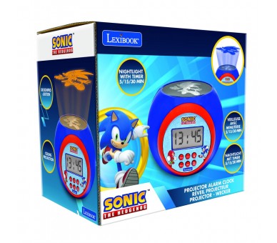 Reloj Despertador Proyector Sonic the Hedgehog