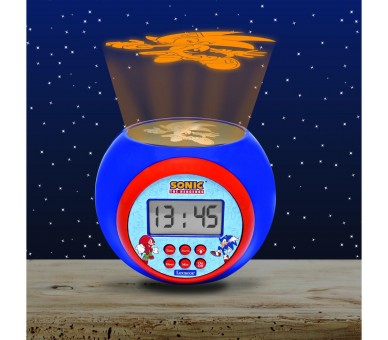 Reloj Despertador Proyector Sonic the Hedgehog
