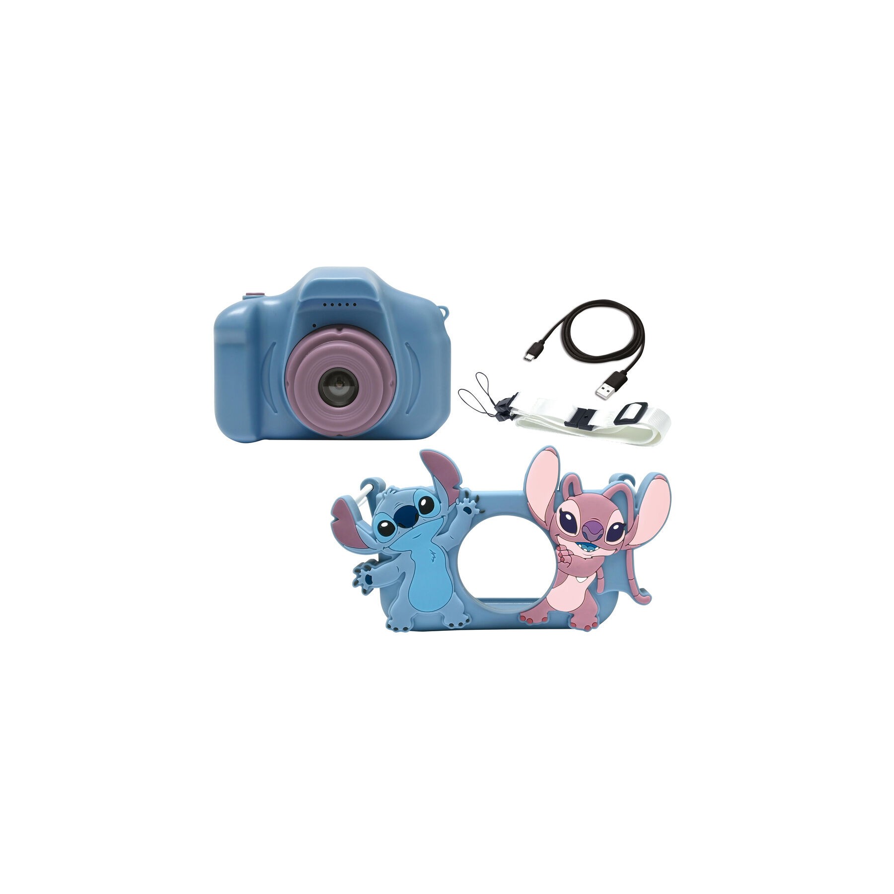 Camara Digital con Proteccion Stitch & Angel Disney