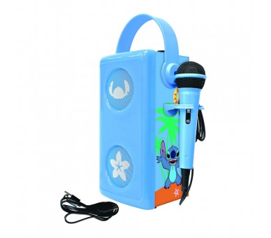 Altavoz Bluetooth Luminoso + Microfono Stitch Disney