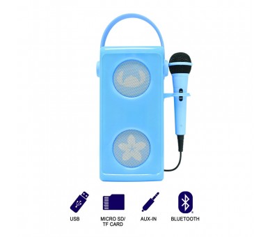 Altavoz Bluetooth Luminoso + Microfono Stitch Disney