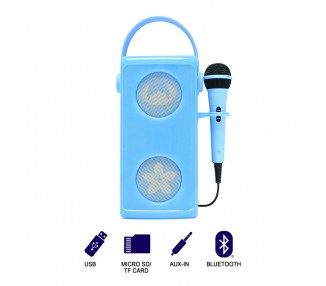 Altavoz Bluetooth Luminoso + Microfono Stitch Disney