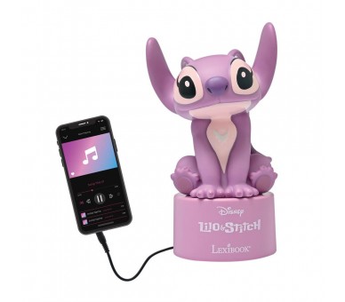 Luz Nocturna Altavoz Angel Stitch Disney