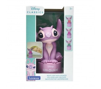 Luz Nocturna Altavoz Angel Stitch Disney