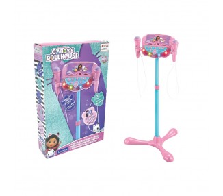 Microfono Karaoke Soporte Ajustable La Casa de Muñecas de Gabby
