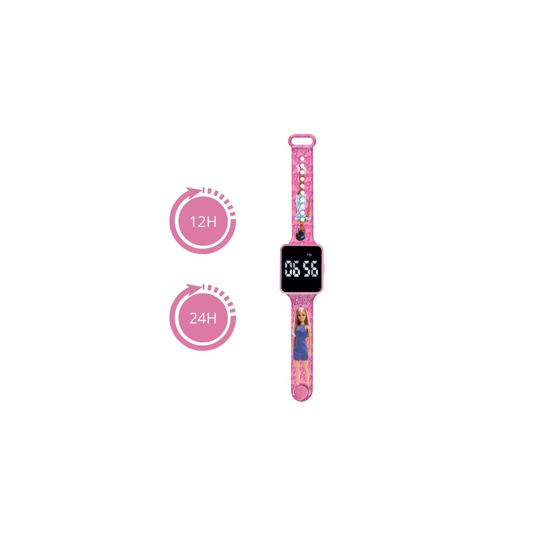 Reloj Digital LED Barbie