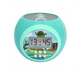 Reloj Despertador Proyector Vaiana Moana Disney