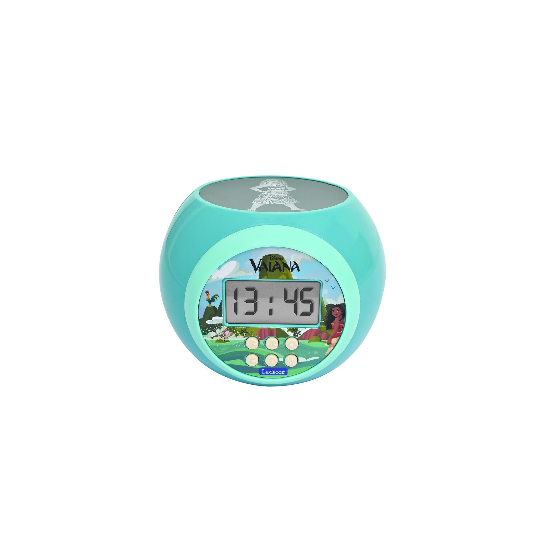 Reloj Despertador Proyector Vaiana Moana Disney