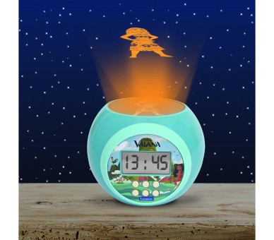 Reloj Despertador Proyector Vaiana Moana Disney