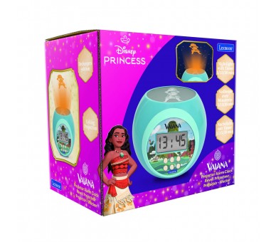 Reloj Despertador Proyector Vaiana Moana Disney