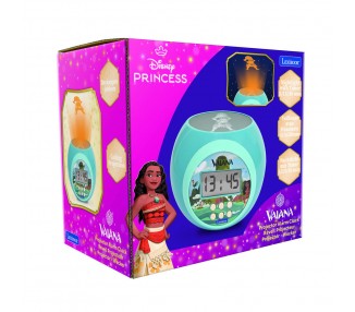 Reloj Despertador Proyector Vaiana Moana Disney