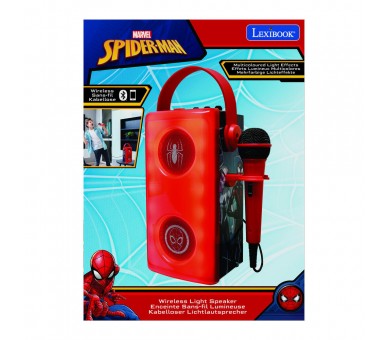 Altavoz Bluetooth Luminoso + Microfono Spiderman Marvel