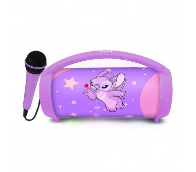 Altavoz Bluetooth Luminoso + Microfono Angel Stitch Disney
