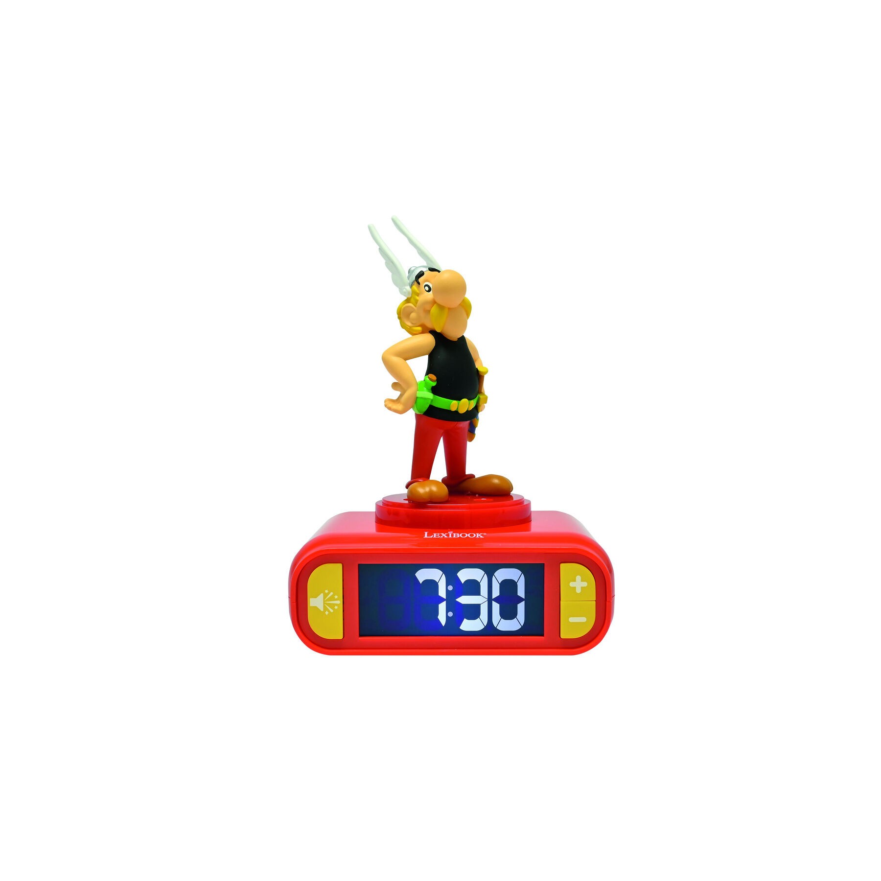 Reloj Despertador Luz Nocturna 3D Asterix