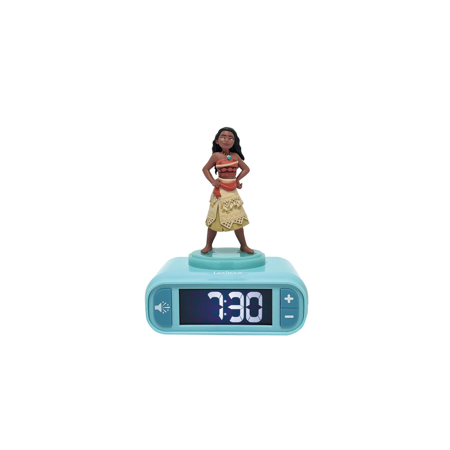 Reloj Despertador Luz Nocturna 3D Vaiana Moana Disney