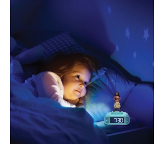 Reloj Despertador Luz Nocturna 3D Vaiana Moana Disney