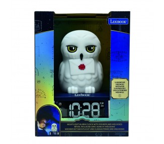 Reloj Despertador Luz Nocturna 3D Hedwig Harry Potter