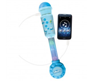 Microfono Luminoso Los Pitufos