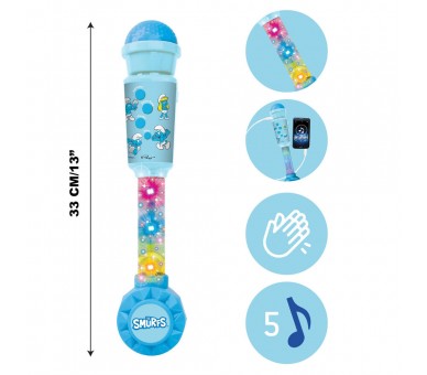 Microfono Luminoso Los Pitufos