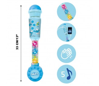 Microfono Luminoso Los Pitufos