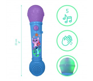 Microfono luminoso Stitch Disney