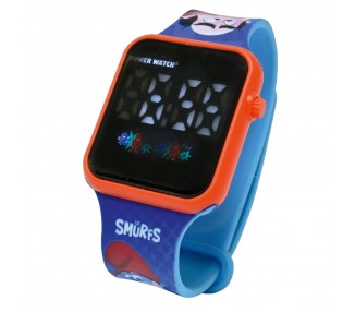 Reloj Digital LED Pitufos