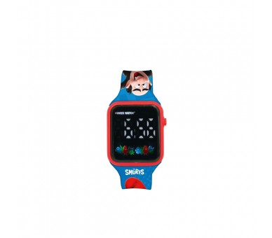 Reloj Digital LED Pitufos
