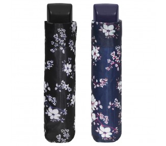 Paraguas plegable manual floral 54cm surtido