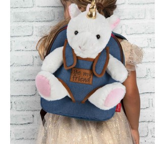 Mochila + peluche Unicornio Tiara 26cm