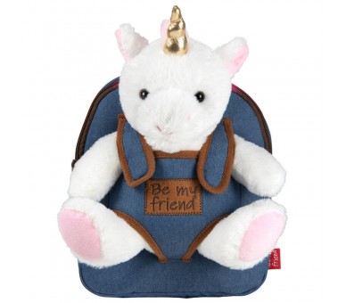 Mochila + peluche Unicornio Tiara 26cm